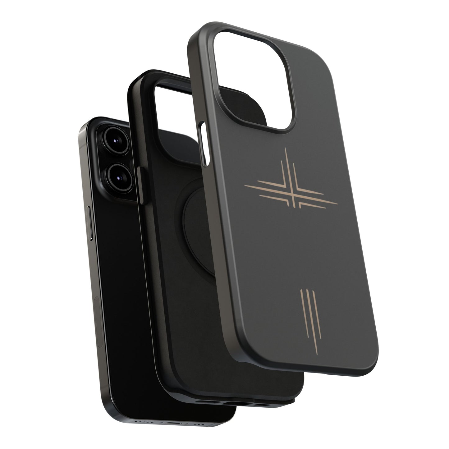 Black Impact-Resistant Cases with CROSSLINE Logo