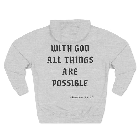 Unisex Hoodie with Chapter - With God All Things Are Possible