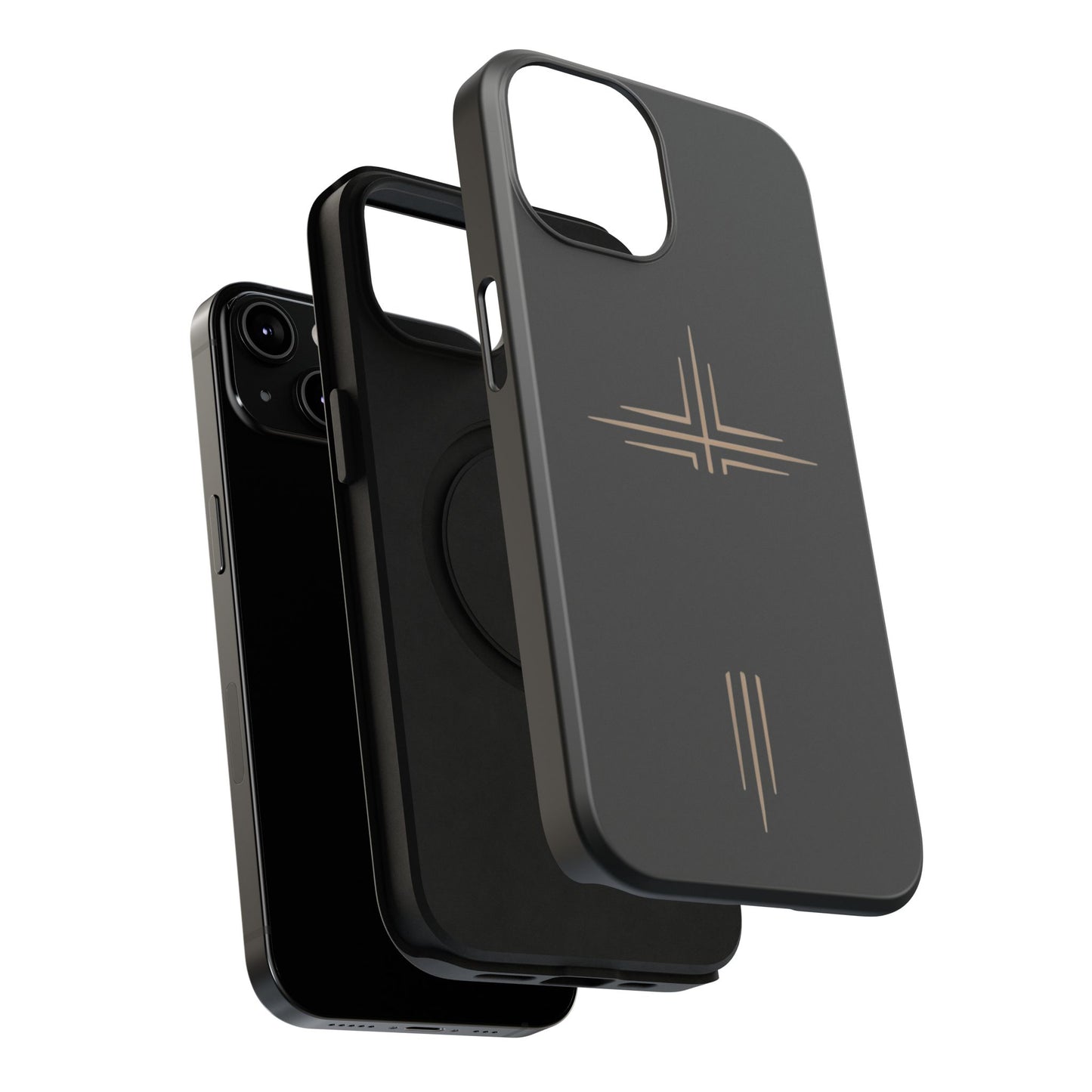 Black Impact-Resistant Cases with CROSSLINE Logo