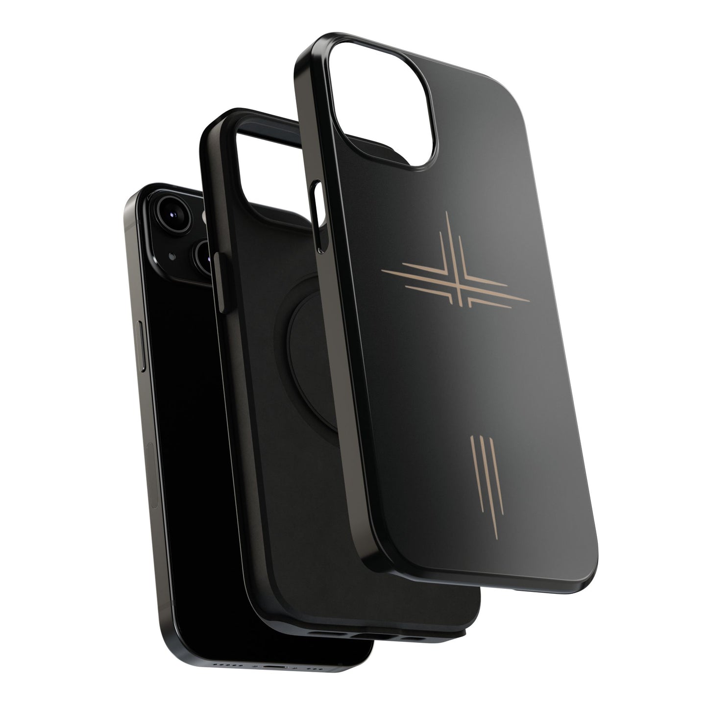 Black Impact-Resistant Cases with CROSSLINE Logo