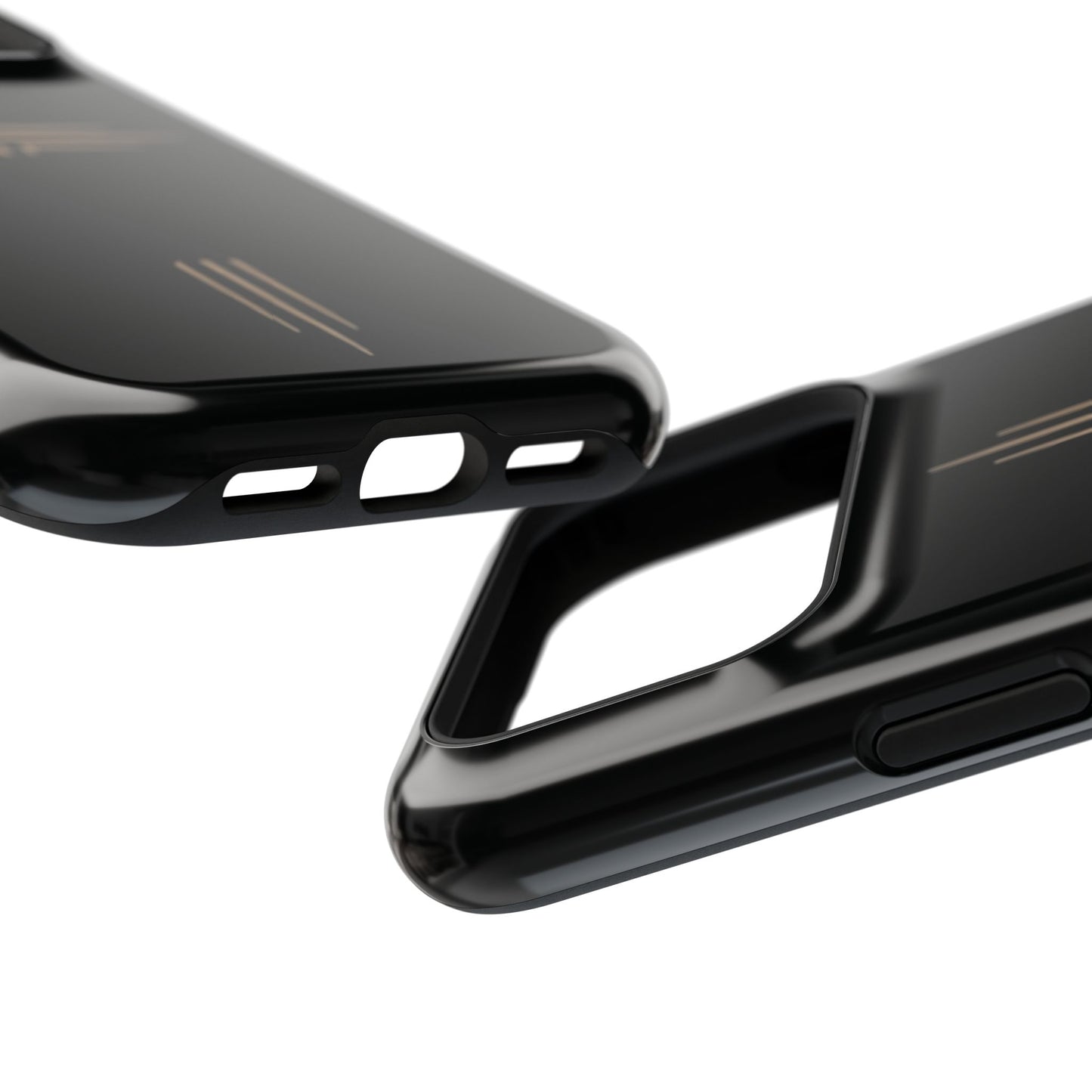 Black Impact-Resistant Cases with CROSSLINE Logo