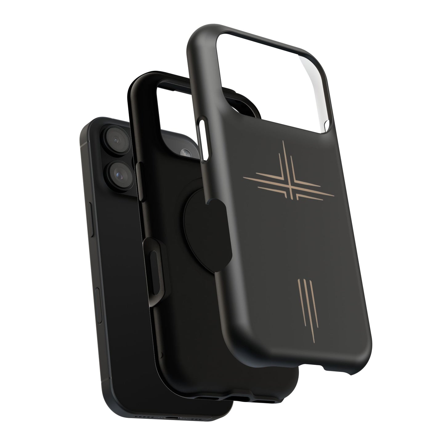 Black Impact-Resistant Cases with CROSSLINE Logo