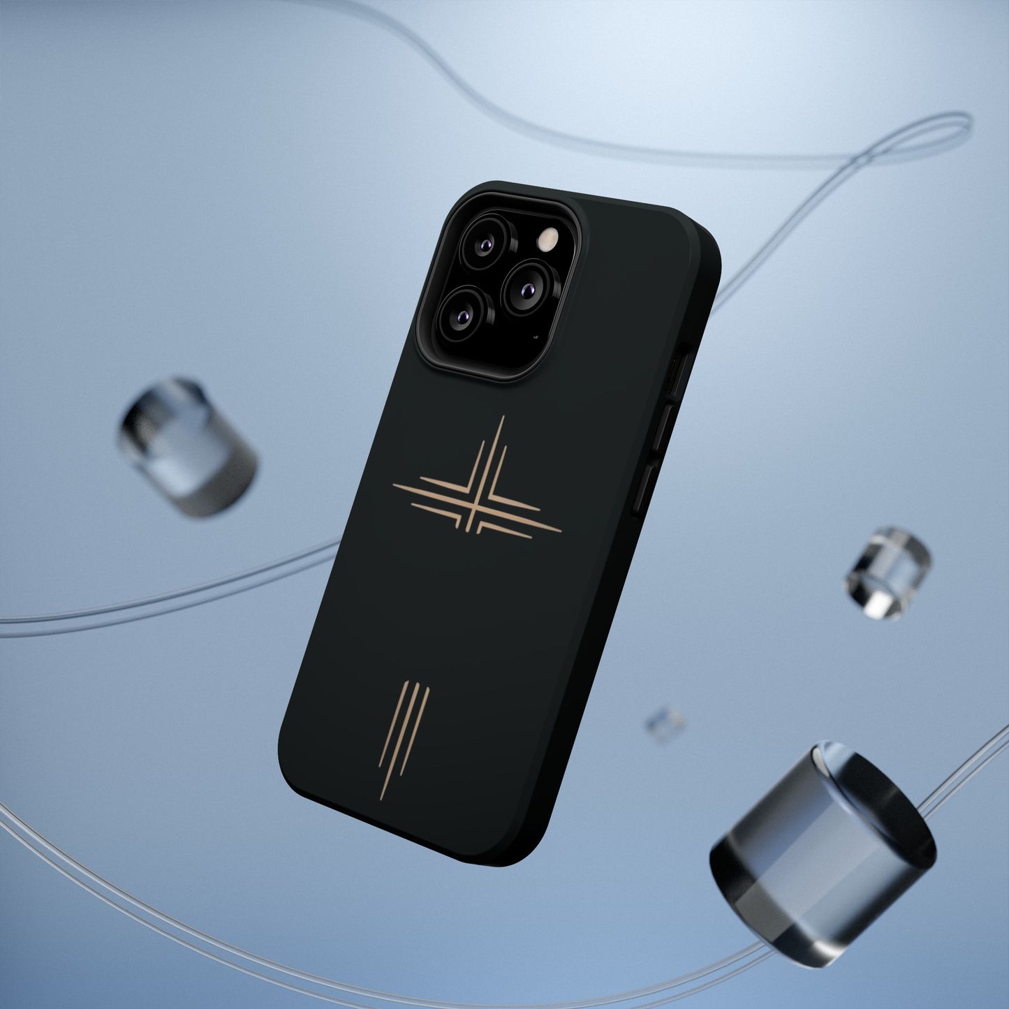 Black Impact-Resistant Cases with CROSSLINE Logo