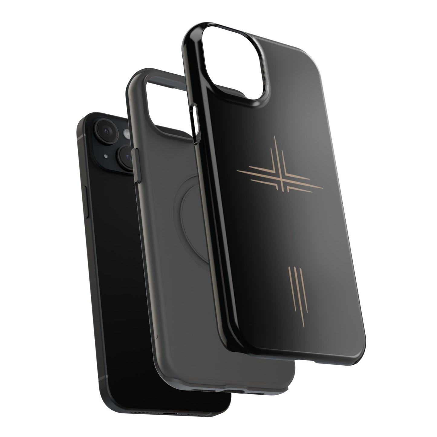 Black Impact-Resistant Cases with CROSSLINE Logo