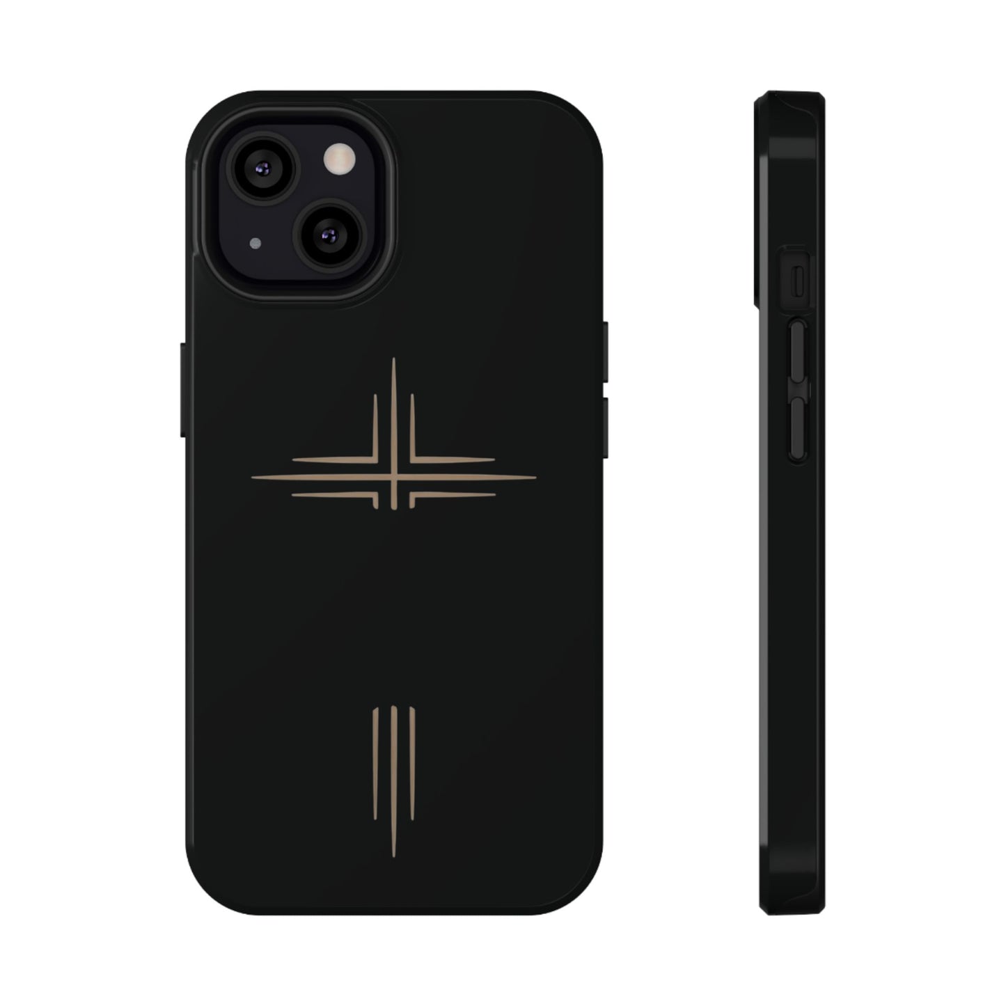 Black Impact-Resistant Cases with CROSSLINE Logo
