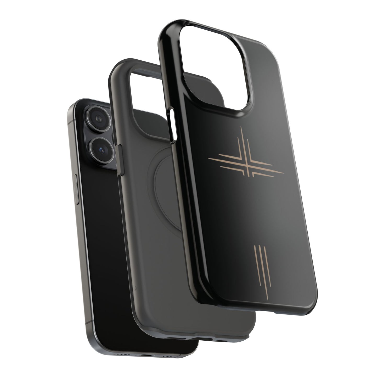 Black Impact-Resistant Cases with CROSSLINE Logo