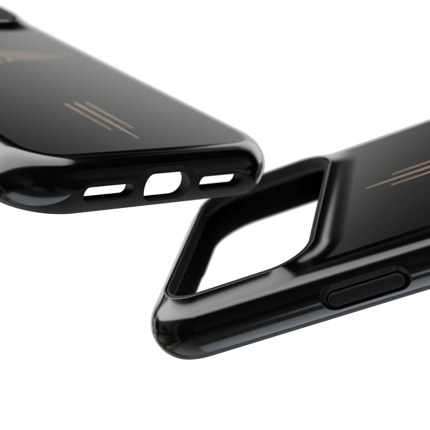 Black Impact-Resistant Cases with CROSSLINE Logo
