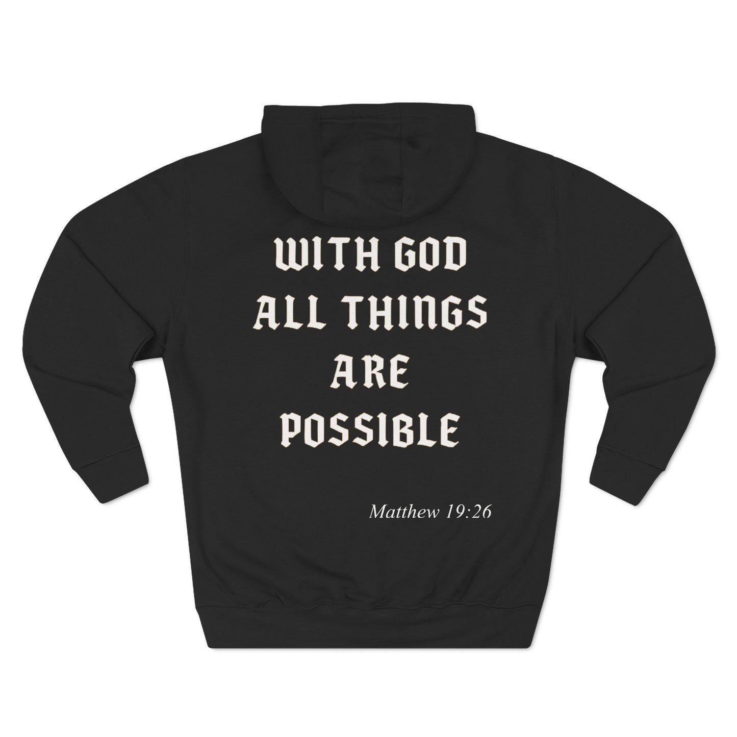Unisex Hoodie with Chapter - With God All Things Are Possible