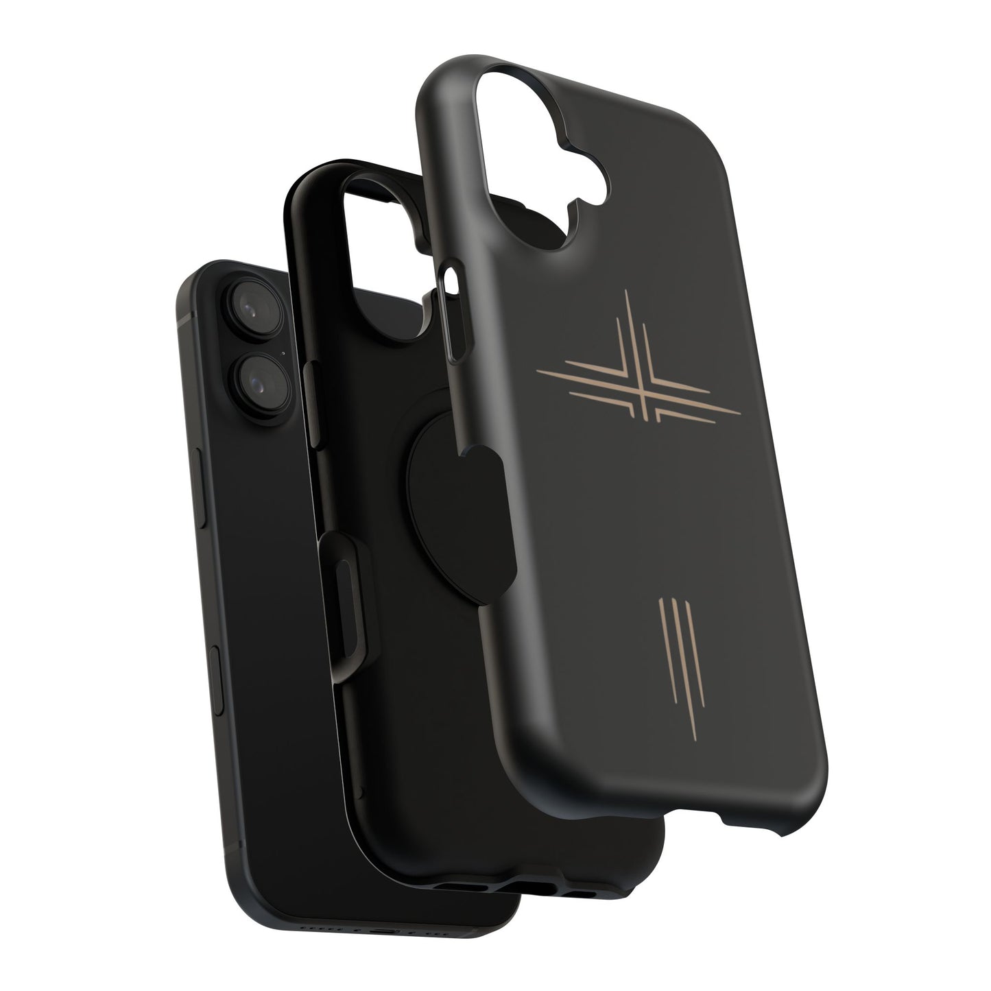 Black Impact-Resistant Cases with CROSSLINE Logo