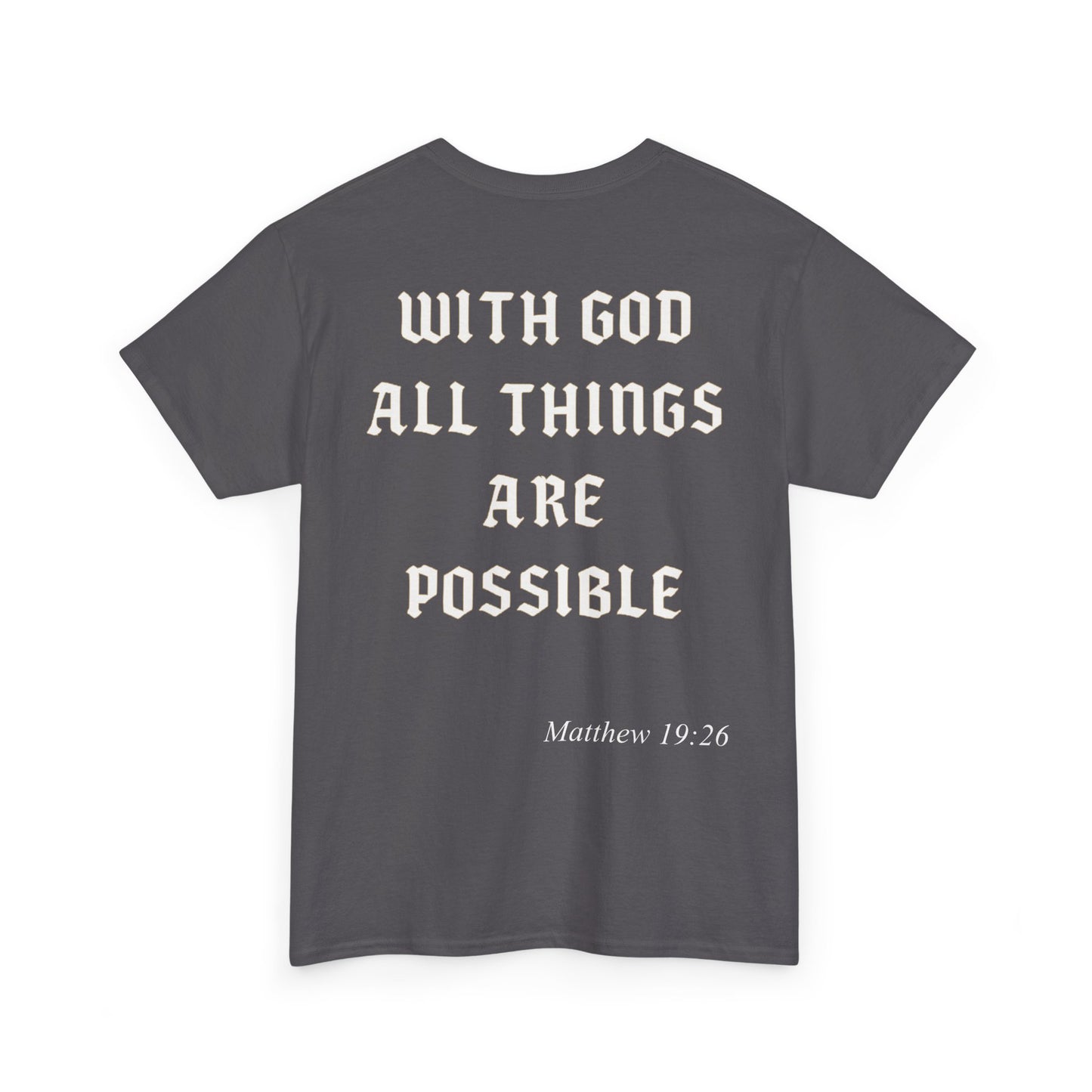 Unisex Cotton Shirt with Chapter - With God All Things Are Possible