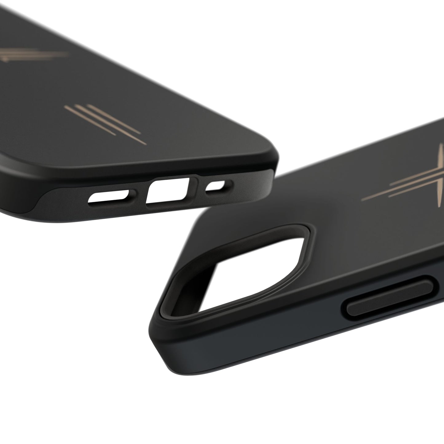 Black Impact-Resistant Cases with CROSSLINE Logo