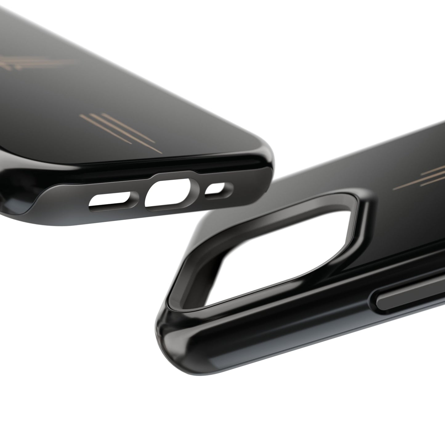 Black Impact-Resistant Cases with CROSSLINE Logo
